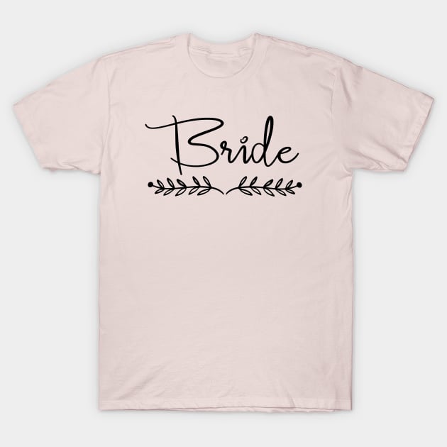 Bride - Wedding Bride and Groom T-Shirt by MEDtee